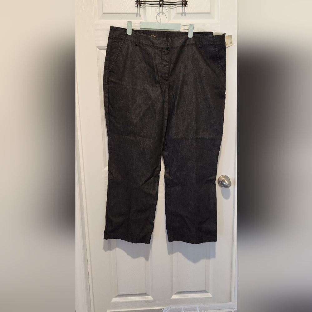 Talbots Black Boot Cut Demin Pants 22WP